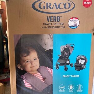 Stroller with rear facing infant car seat